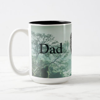 Taza Bicolor Dad Is Mentor, Guide, Strength & Heart Lion Mug
