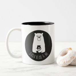 Taza Bicolor DADA BEAR Y YO | Papá Niños Hija Son Dada Bear
