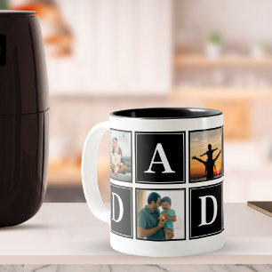 Taza Bicolor Daddy Collage 5 Photos Funny Scrip Daddy