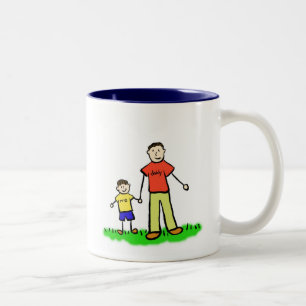 Taza Bicolor Daddy & Me Mug (Brunette sin título)