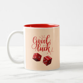 Taza Bicolor dados de día afortunado