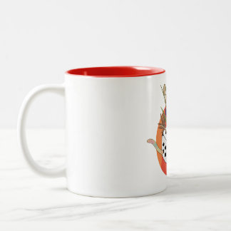 Taza Bicolor Dados en Universo Paralelo