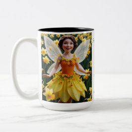 Taza Bicolor Daffodil Flower Fairy