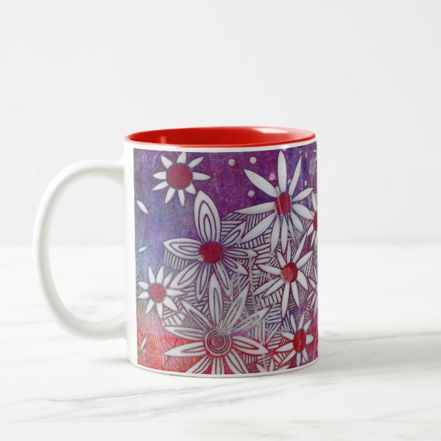 Taza Bicolor daisies mug (Izquierda)
