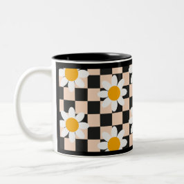 Taza Bicolor Daisy Coffee Mug