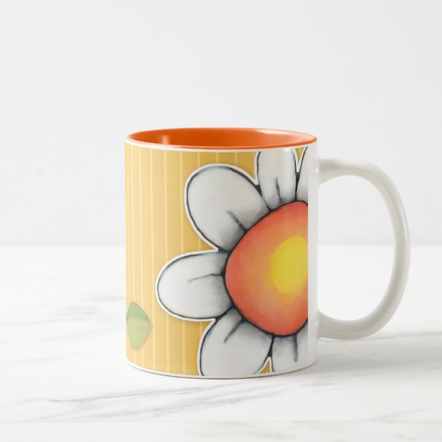 Taza Bicolor Daisy Joy amarillo Mug (Derecha)