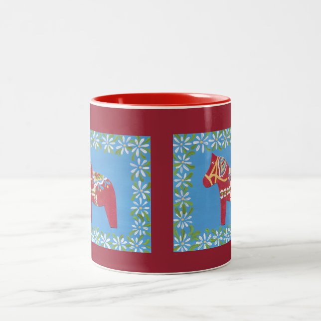 Taza Bicolor Daisy Mug con caballo dala (Centro)