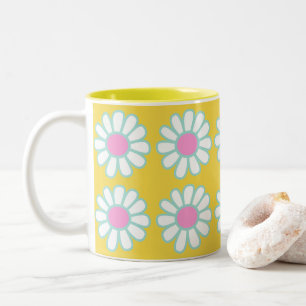 Taza Bicolor Daisy Simple Mustard