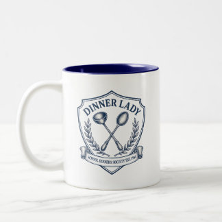 Taza Bicolor Dama de la Cena Escudo Antiguo Comidas Escolares I