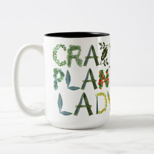 Taza Bicolor Dama de planta loca