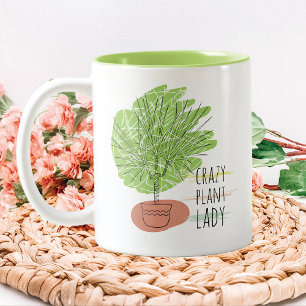 Taza Bicolor Dama de planta loca