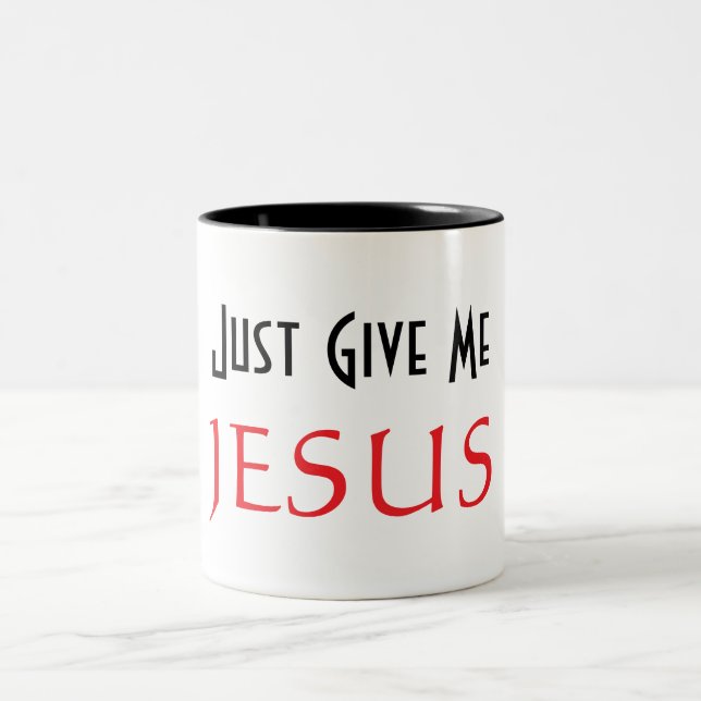 Taza Bicolor Dame solo a JESÚS  (Centro)