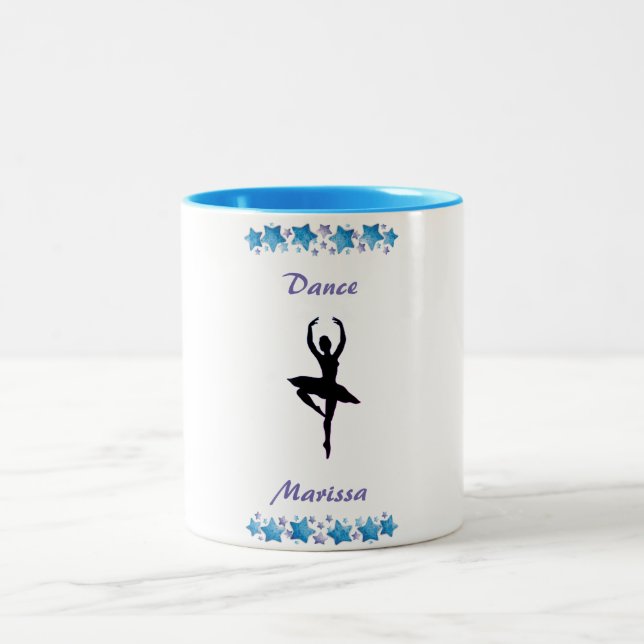 Taza Bicolor Dance Ballerina Stars Mug (Centro)