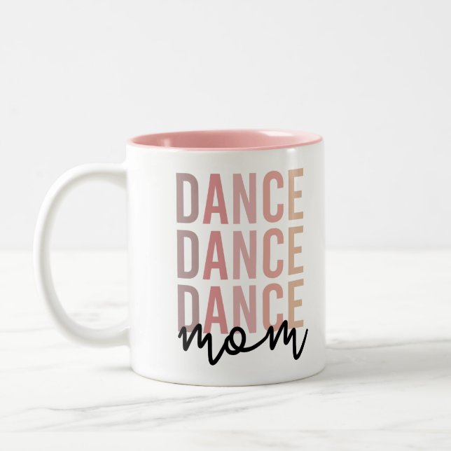 Taza Bicolor Dance Mom | Dance Mama | Bailarina Mama Gift (Izquierda)