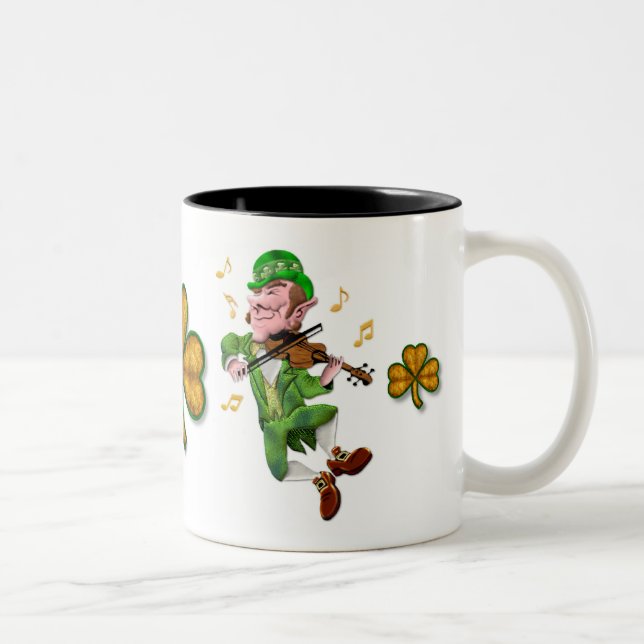 Taza Bicolor Dancing Leprechauun (Derecha)