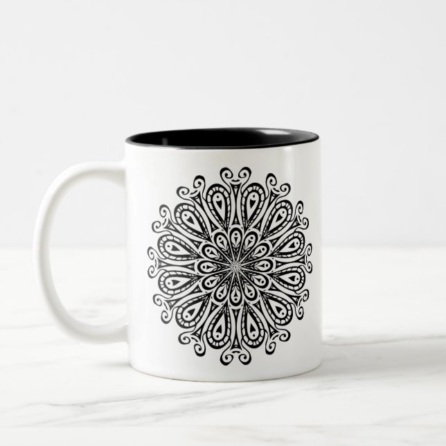 Taza Bicolor Dancing Mandala (Izquierda)