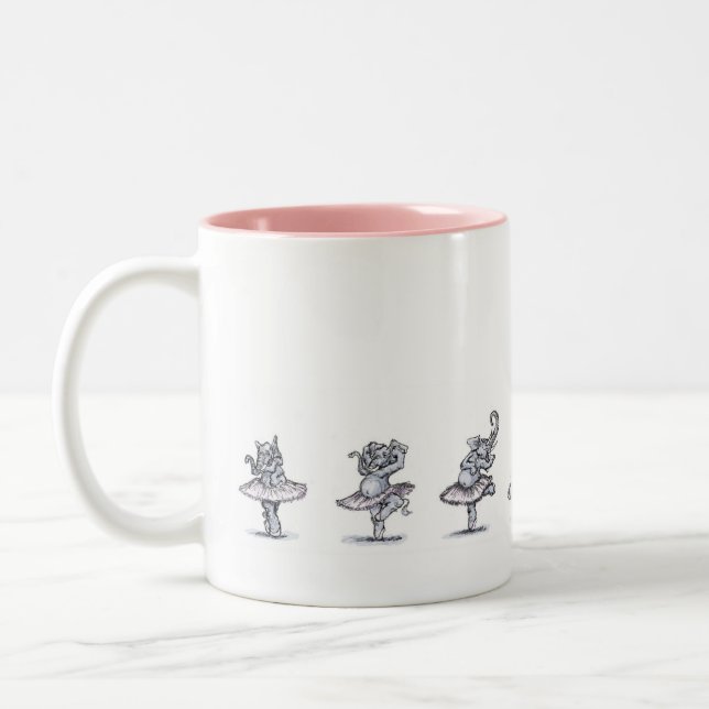 Taza Bicolor Danza del elefante (Izquierda)