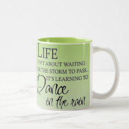 Taza Bicolor DANZA inspiradora EN la LLUVIA