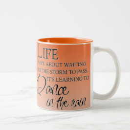 Taza Bicolor DANZA inspiradora EN la LLUVIA