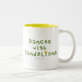 Taza Bicolor Danzas con los dientes de león