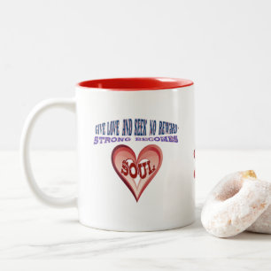 Taza Bicolor Dar amor