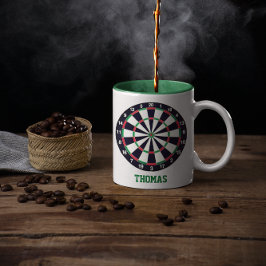 Taza Bicolor Dart Board Personalizado
