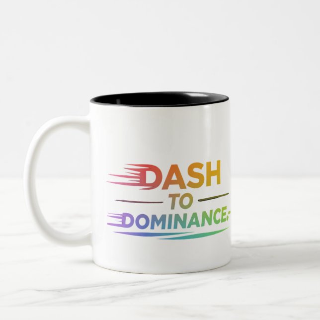 Taza Bicolor Dash to Dominance (Izquierda)