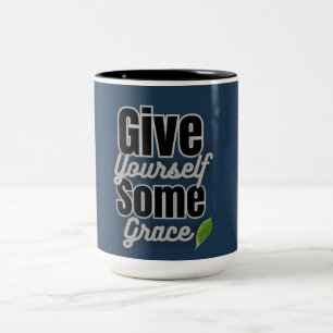 Taza Bicolor Date usted gracia – Regalo de autocompasión para m