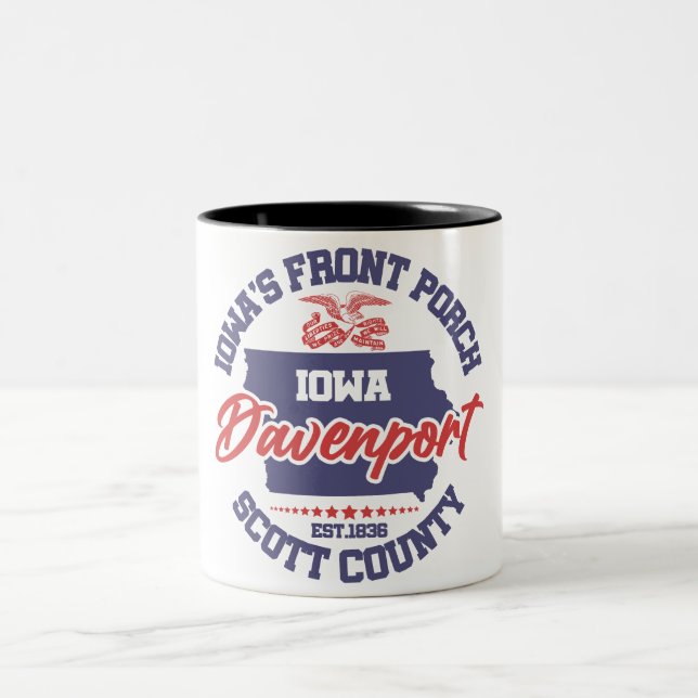 Taza Bicolor Davenport, Iowa (Centro)