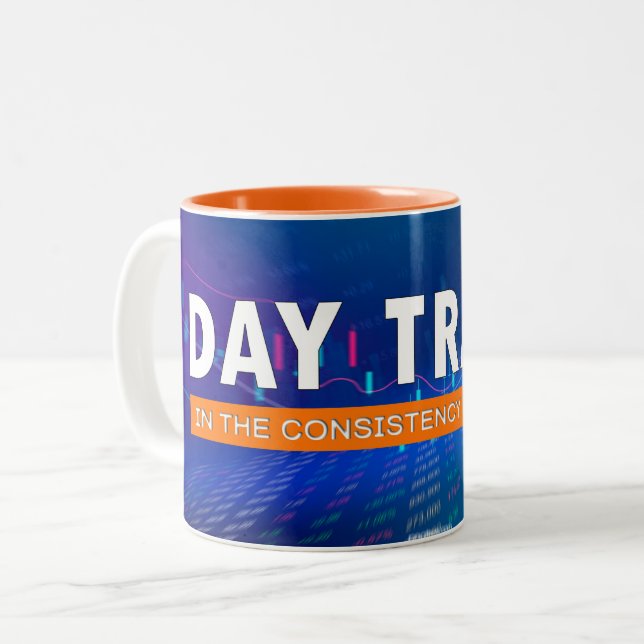 Taza Bicolor day trader (Anverso izquierdo)