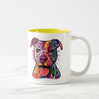 Taza Bicolor Dazzle Pitbull Mug