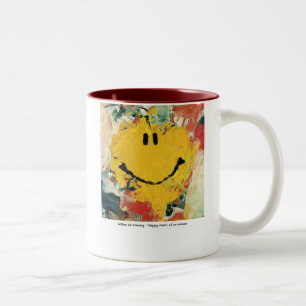 Taza Bicolor de kooning happy face mug