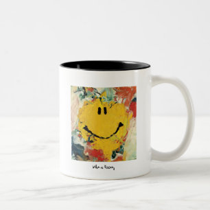 Taza Bicolor de kooning happy face mug