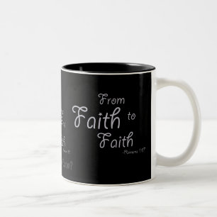 Taza Bicolor De la fe a la fe negra gotGod316.com