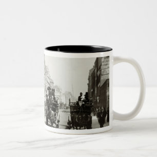 Taza Bicolor De la visión calle de Oxford abajo, Londres (foto