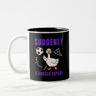 Taza Bicolor De repente un experto en fútbol
