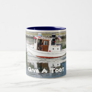 Taza Bicolor Dé un café de remolino