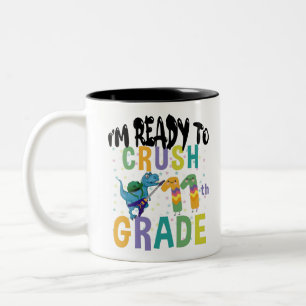 Taza Bicolor De vuelta a la escuela Estoy listo para rockear 11