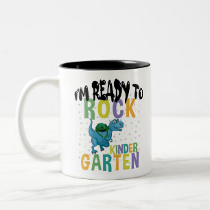 Taza Bicolor De vuelta a la escuela Estoy listo para rockear Pr