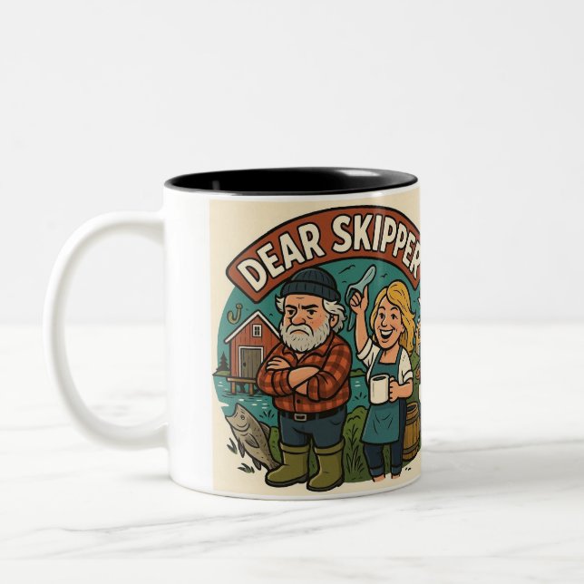 Taza Bicolor Dear Skipper Mug  (Izquierda)