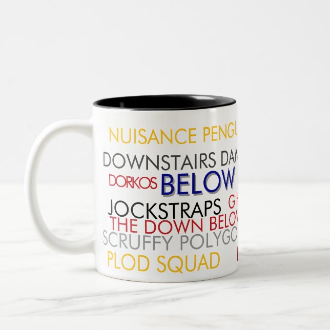 Taza Bicolor Debajo De La Línea (Izquierda)