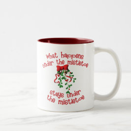 Taza Bicolor Debajo del muérdago