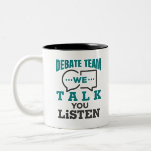 Taza Bicolor Debate con el equipo que te hablamos