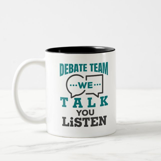 Taza Bicolor Debate con el equipo que te hablamos (Izquierda)