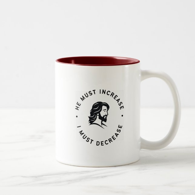 Taza Bicolor Debe Aumentar, Debo Reducir La Mug (Derecha)