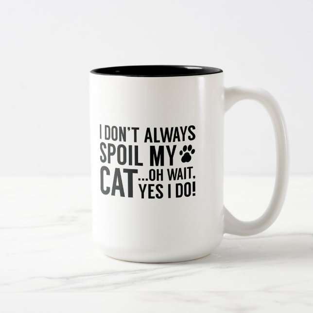 Taza Bicolor Debilitar mi gato (Derecha)