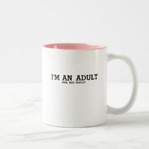 Taza Bicolor décimo octavo Regalo de cumpleaños soy un adulto