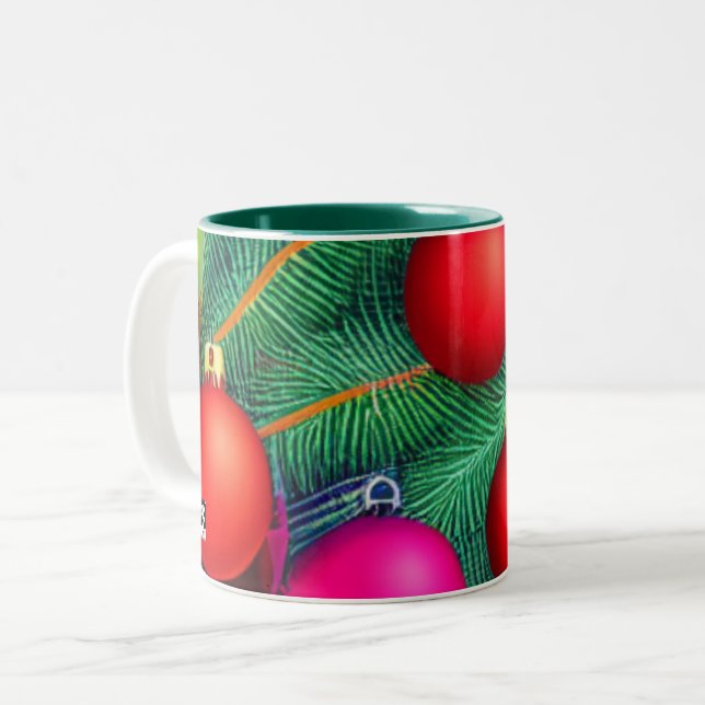Taza Bicolor Deck the Halls (Anverso izquierdo)