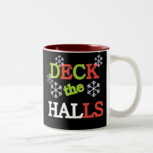 Taza Bicolor Deck the Halls