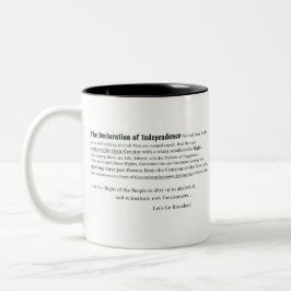 Taza Bicolor Declaración de Independencia - Vamos Brandon